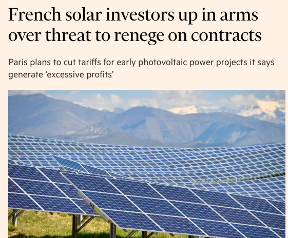 Solar Smashed: French Solar ‘Industry’ Furious At Plan to Slash Annual €2 Billion Subsidy Bill